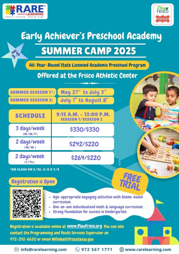 Upcoming Summer Camp Schedule - Rare Learning - 2025 Upcoming Summer Camp Schedule - Rare Learning - 2025